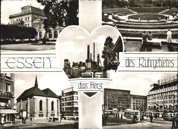 Essen Ruhr Villa Huegel Gruga Marktkirche Bahnhofsvorplatz