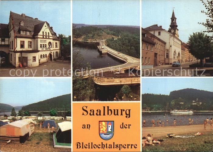 Saalburg Saale Hotel Kranich Bleilochtalsperr Rathaus Campingplatz Badestran