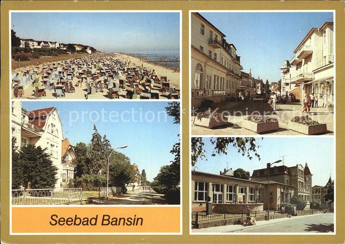 Bansin Ostseebad Strand Promenade FDGB Erholungsheim Karl Marx Strasse