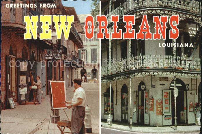 New Orleans Louisiana Paris of America Stadtansicht Maler