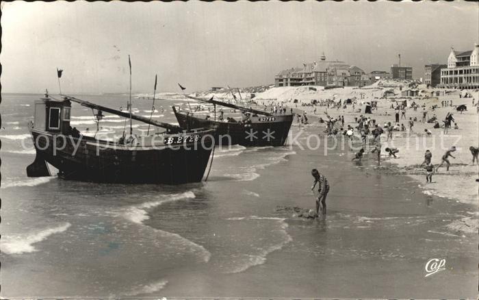 Berck-Plage Strand Flut Fischerboote
