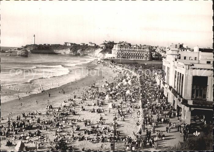 Biarritz Pyrenees Atlantiques La Grande Plage Strand