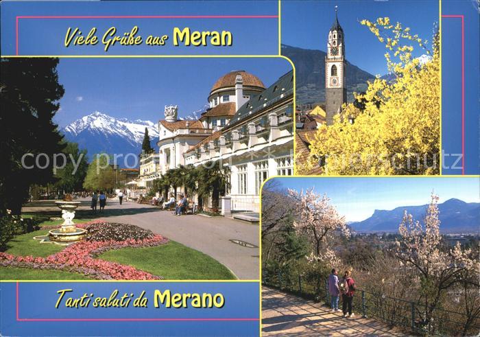 Meran Merano Kurstadt Burggrafenamt Stadtansicht