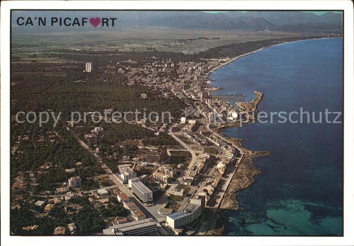 Can Picafort Mallorca Luftbild Stadtansicht