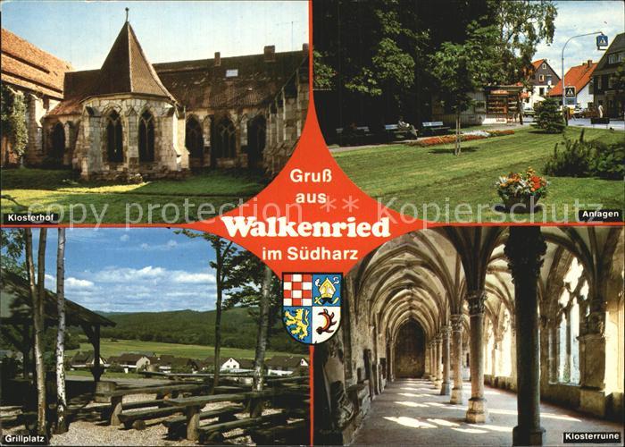 Walkenried Suedharz Klosterhof Anlagen Grillplatz Klosterruine