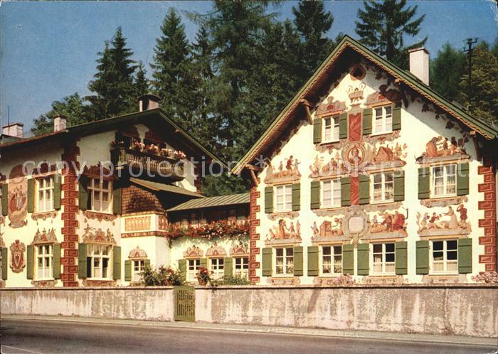 OBERAMMERGAU Bayern Haensl und Gretl Heim Lueftelmalerei