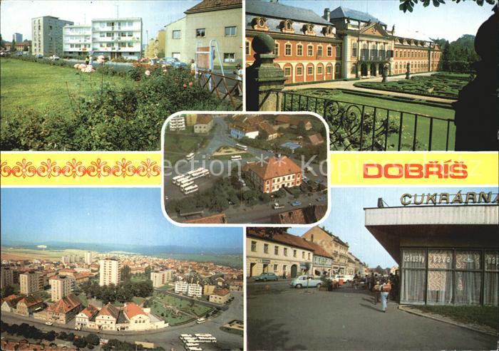 Dobris Stedocesky Kraj Schloss Stadtansicht Cukrarna Luftaufnahme