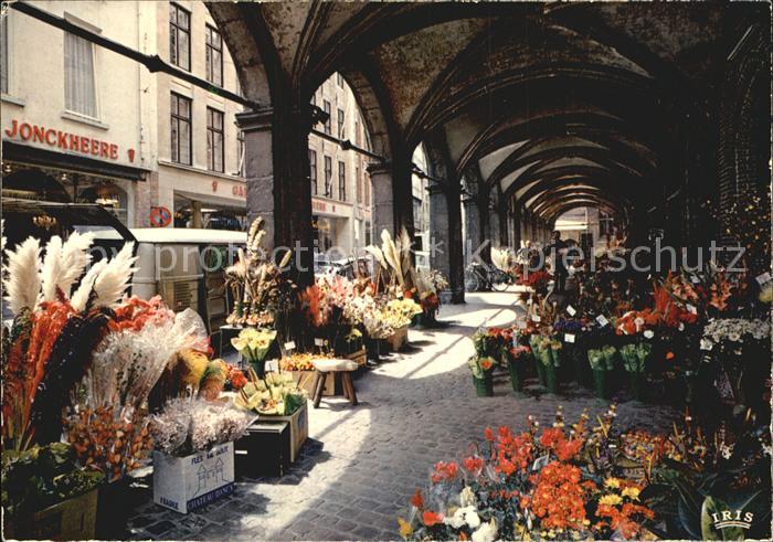 BRUGGE Bruges Belgie Blumenmarkt