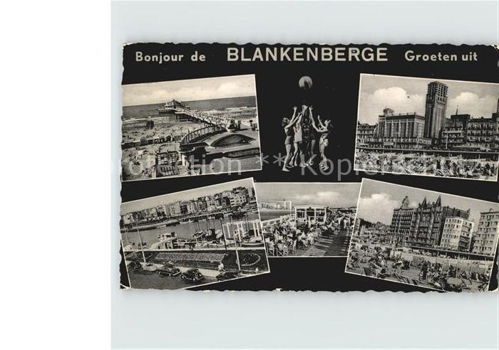 Blankenberge Strand Seebruecke Hotels Hafen