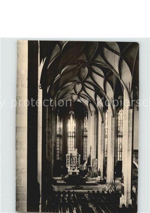 Annaberg-Buchholz Erzgebirge St Annenkirche Blick zum Altar