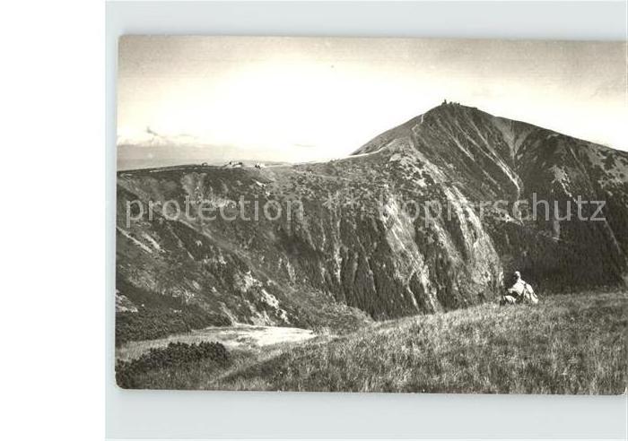 Snezka Schneekoppe Panorama Wandern