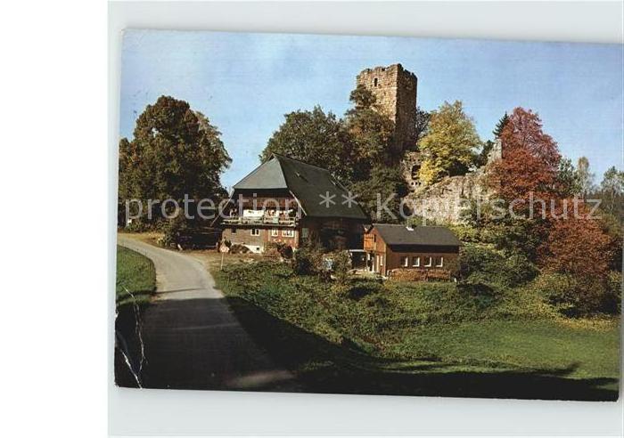 Koenigsfeld Schwarzwald Burgruine Waldau