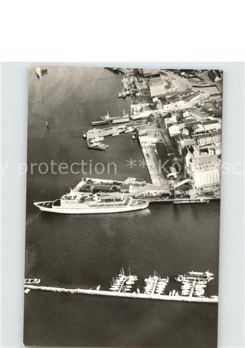 Stralsund Mecklenburg Vorpommern Hafen Fliegeraufnahme