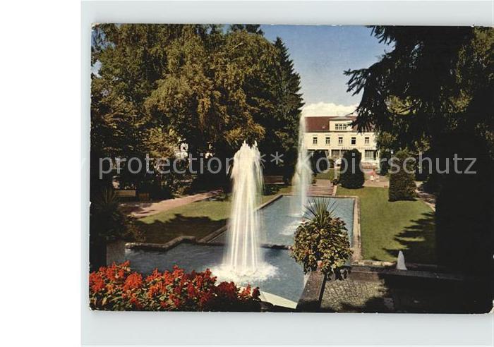 Buehl Baden Stadtgarten Wasserspiele Fontaene