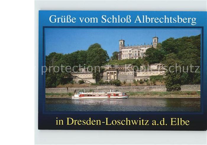 Loschwitz Schloss Albrechtsburg Elbe Dampfer
