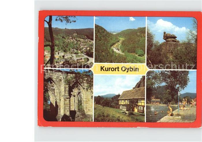 Oybin Sachsen Bruetende Henne Toepfer Felsformation Klosterruine Berg Oybin Hoch