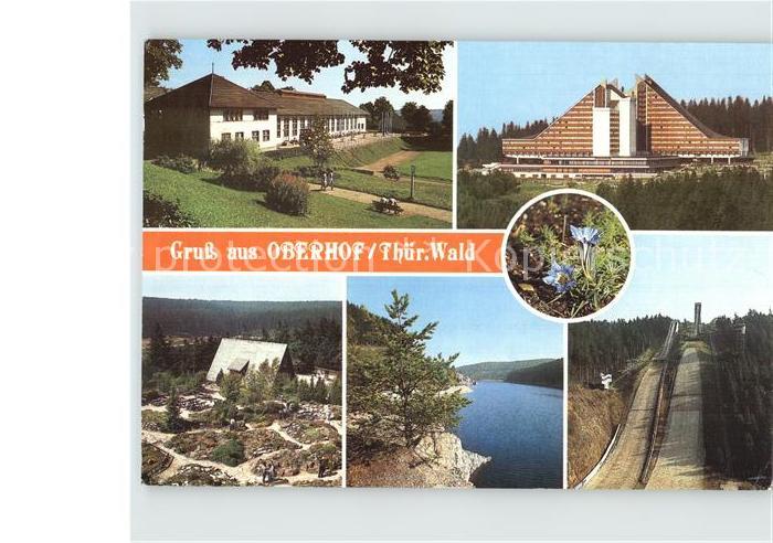 Oberhof Thueringen Haus der Freundschaft Hotel Panorama Rennsteiggarten Ohra Tal