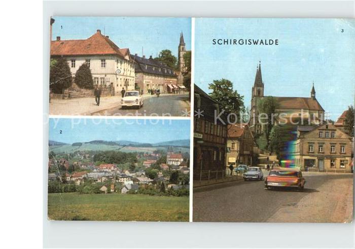 Schirgiswalde Rathaus Ernst Thaelmann Strasse Ortsansicht Obermarkt