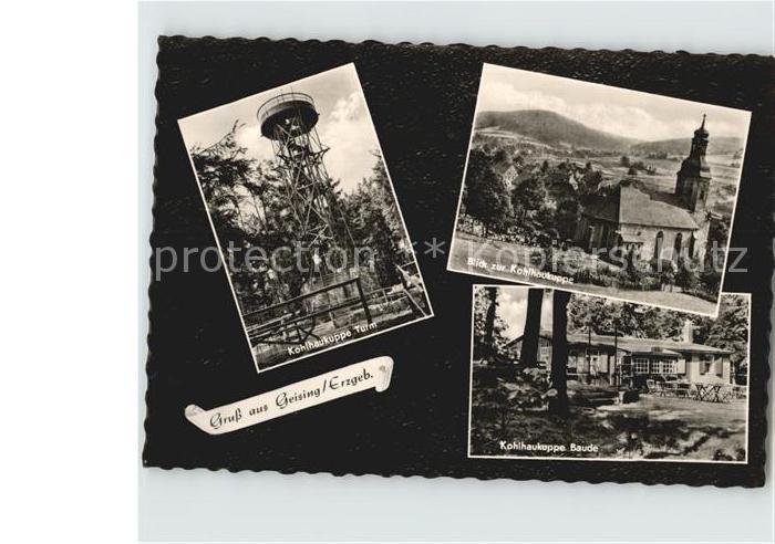 Geising Erzgebirge Kohlhaukuppe Aussichtsturm Kirche Baude