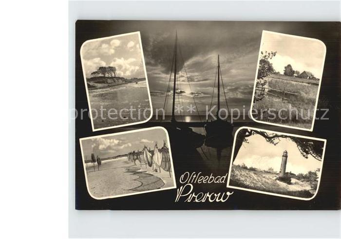 Prerow Ostseebad Strand Fischernetze Fischerboot Sonnenuntergang Leuchtturm