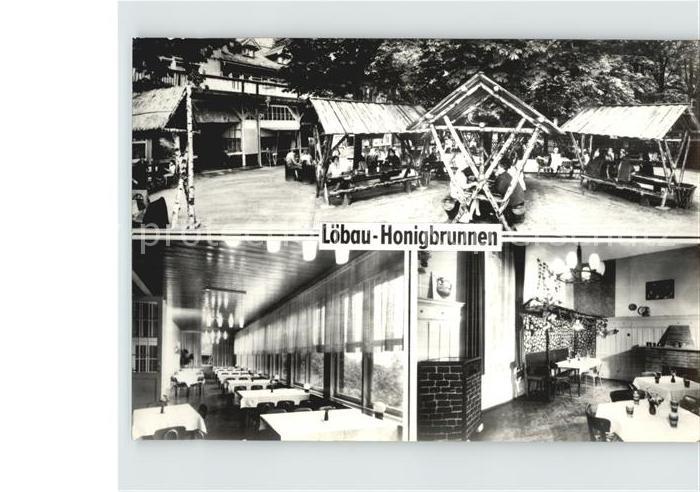 Loebau Sachsen Honigbrunnen HO Berg und Waldgaststaette Handabzug