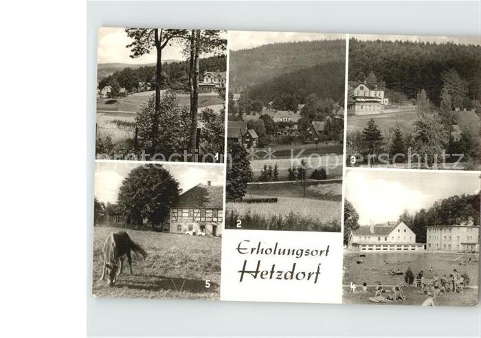 Hetzdorf Halsbruecke Bergschloesschen HO Gaststaetten Bad Sumpfmuehle