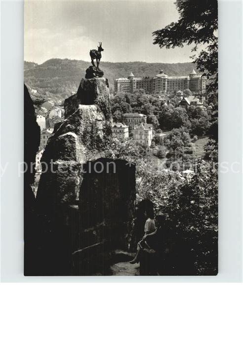 Karlovy Vary Aussicht vom Hirschsprung zum Sanatorium Imperial