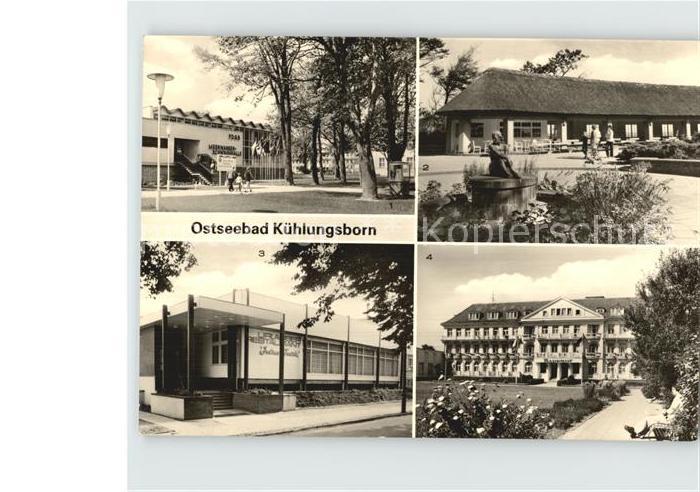 Kuehlungsborn Ostseebad FDGB Meerwasserschwimmhalle Konzertgarten Urlauberrestau