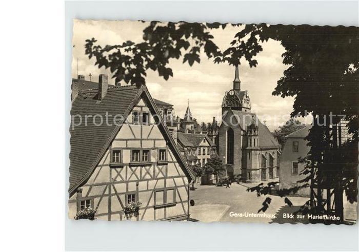 Untermhaus Gera Blick zur Marienkirche