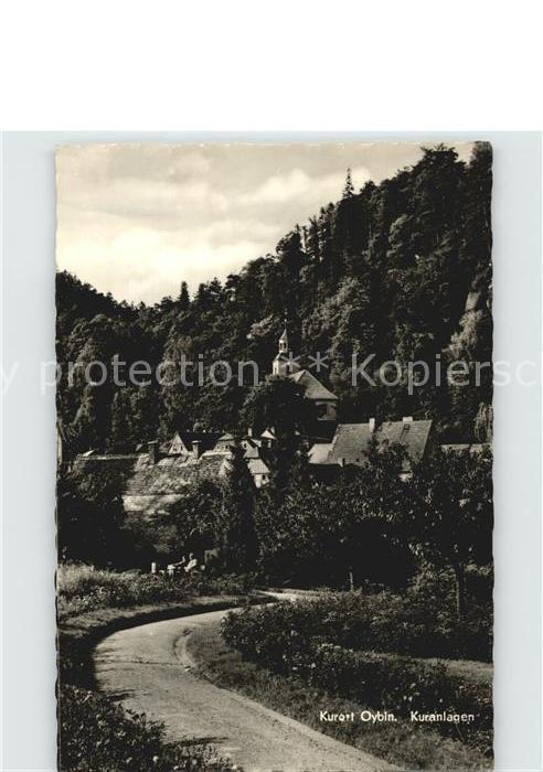 Oybin Sachsen Kuranlagen Kirche Zittauer Gebirge