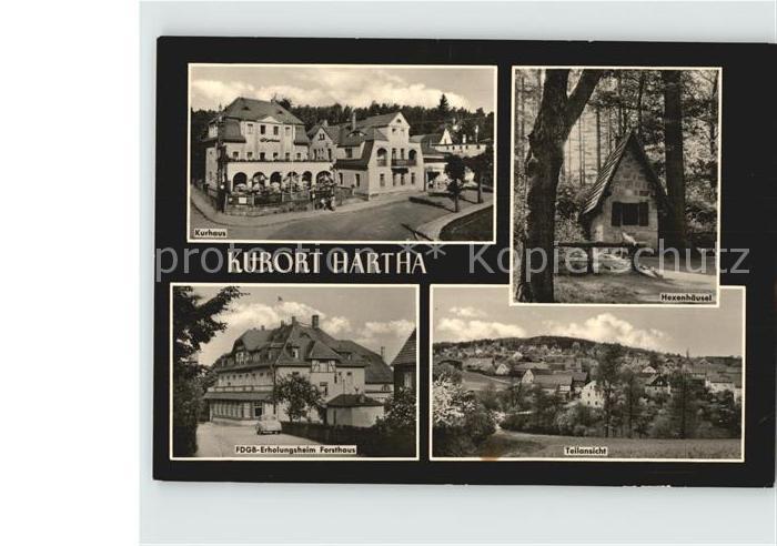 Hartha Tharandt Kurhaus Hexenhaeusel FDGB Erholungsheim Forsthaus