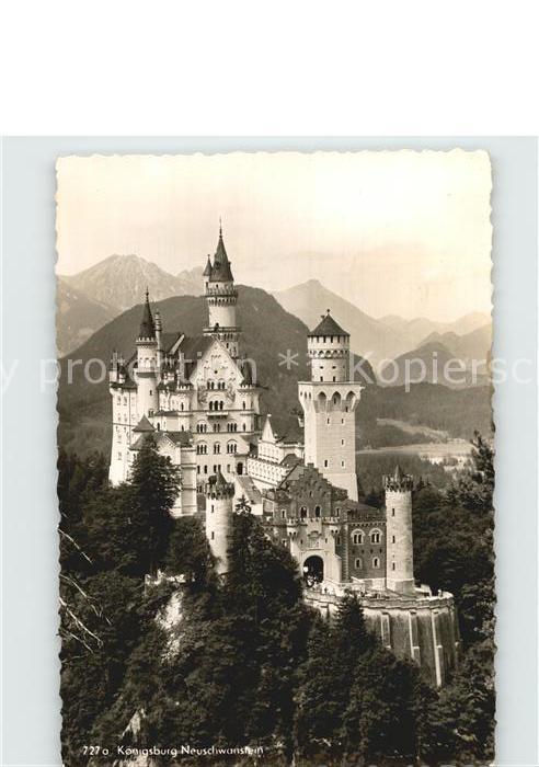 Schwangau Koenigsburg Neuschwanstein Schloss Alpen