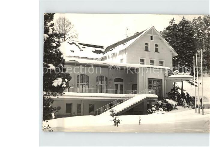 Oybin Sachsen FDGB Casino Winter im Zittauer Gebirge