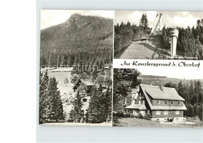 Oberhof Thueringen Kanzlersgrund Waldhaus Hoher Stein Schanze Skispringen Rennst