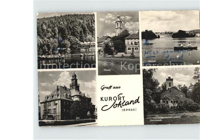 Sohland Spree Bootsstation Markt Stausee Grenzbaude Rathaus Kurort