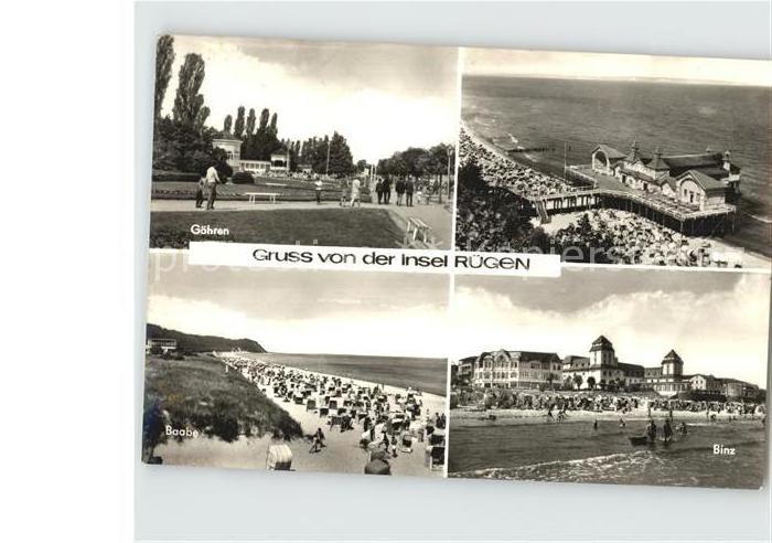 Insel Ruegen Goehren Promenade Sellin Seebruecke Baabe Strand Binze Hotels