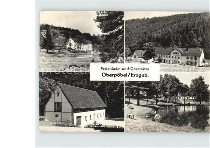 Oberpoebel Ferienheim Gaststaette Teich Handabzug