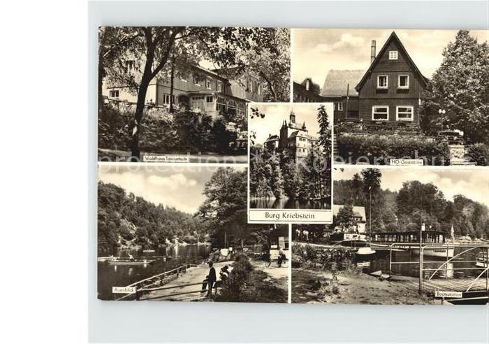 Kriebstein Bootsstation Auenblick Waldhaus Lauenhain Burg HO Gaststaette