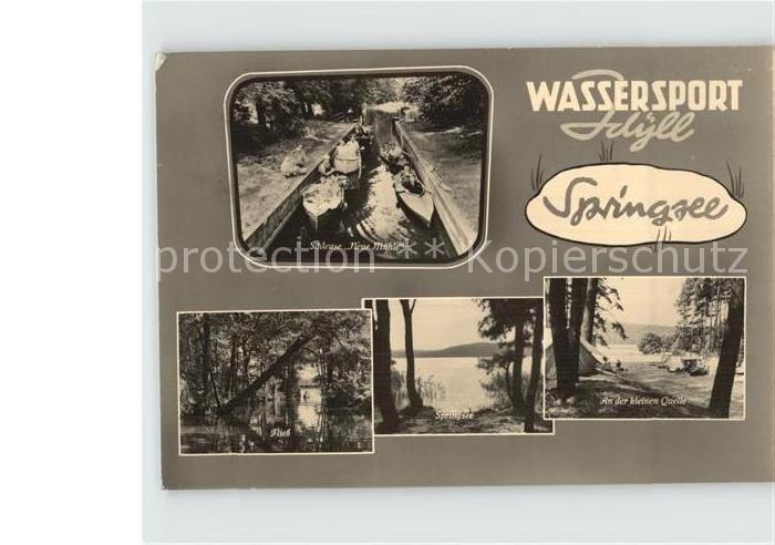 Wendisch Rietz Schleuse Neue Muehle Wassersport Idyll Springsee