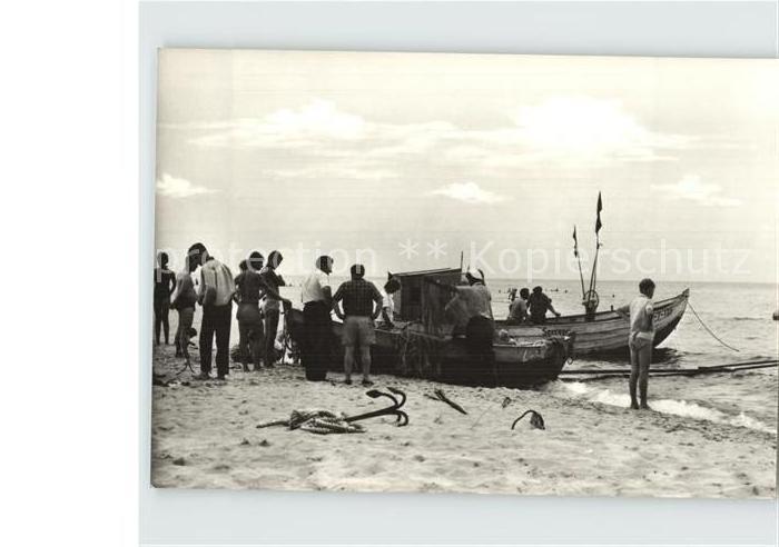 Heringsdorf Ostseebad Usedom Strand Fischerboote