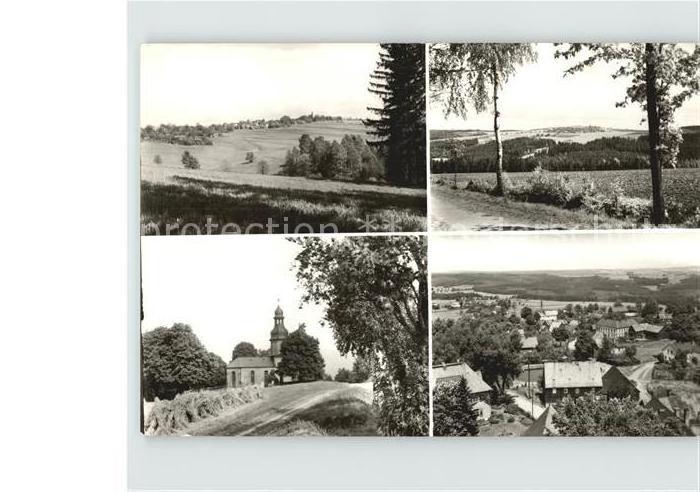 Landwuest Landschaft Panorama Ortsansicht Kirche