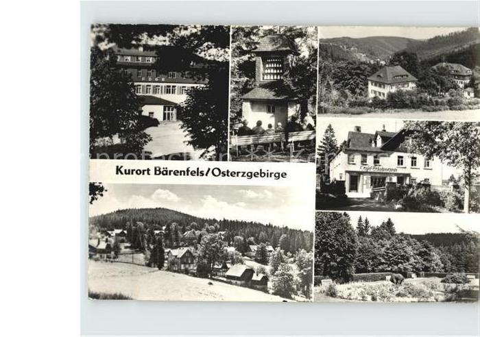 Baerenfels Erzgebirge Teilansichten Kurort