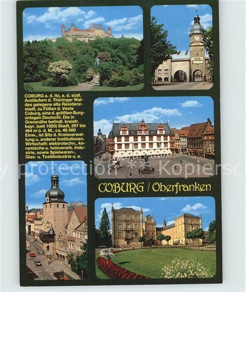 Coburg Bayern Veste Stadthaus Prinz Albert Denkmal Torbogen