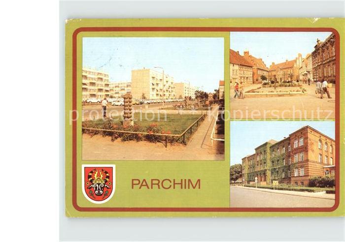 Parchim Weststadt Plattenbauten Wilhelm Pieck Platz Goethe Oberschule