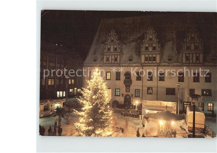 Meissen Elbe Sachsen Weihnachtsmarkt Christbaum