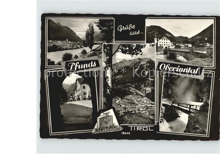 Pfunds Panorama Inntal Schlucht Bruecke Alpen