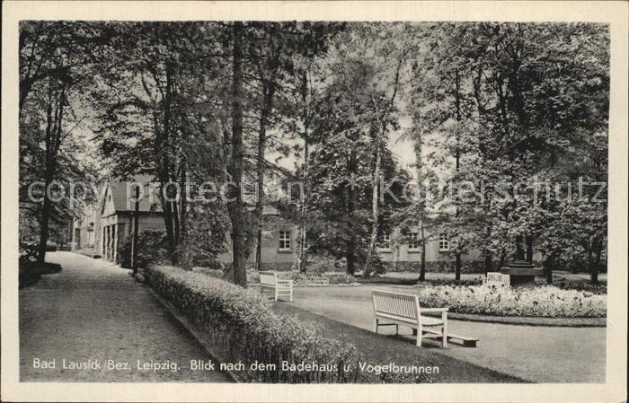 Bad Lausick Badehaus und Vogelbrunnen