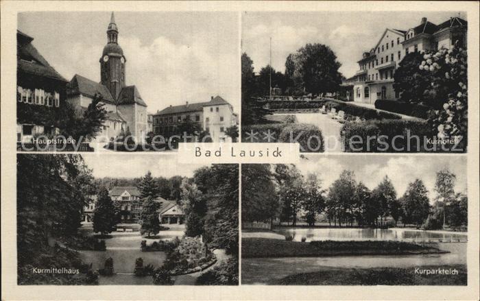 Bad Lausick Hauptstr Kurhotel Kurmittelhaus Kurparkteich