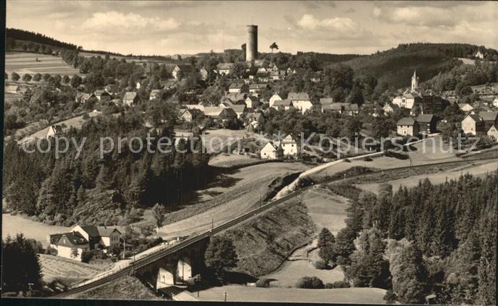 Lobenstein Thueringen Bad Blick vom Geyersberg