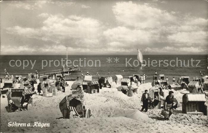 Goehren Ruegen Strand Seebruecke